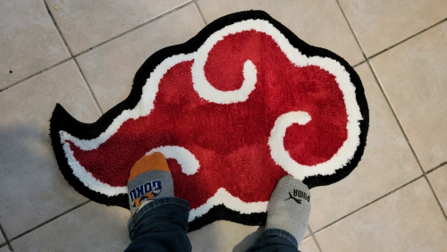Japanese Anime Red Cloud Anti-Slip Doormat Mat photo review