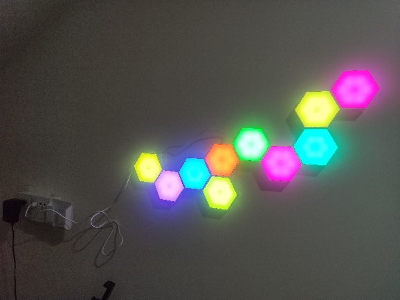 1-24 PCS LED Light | Hexagon Creative Decoration Wall Lamp photo review