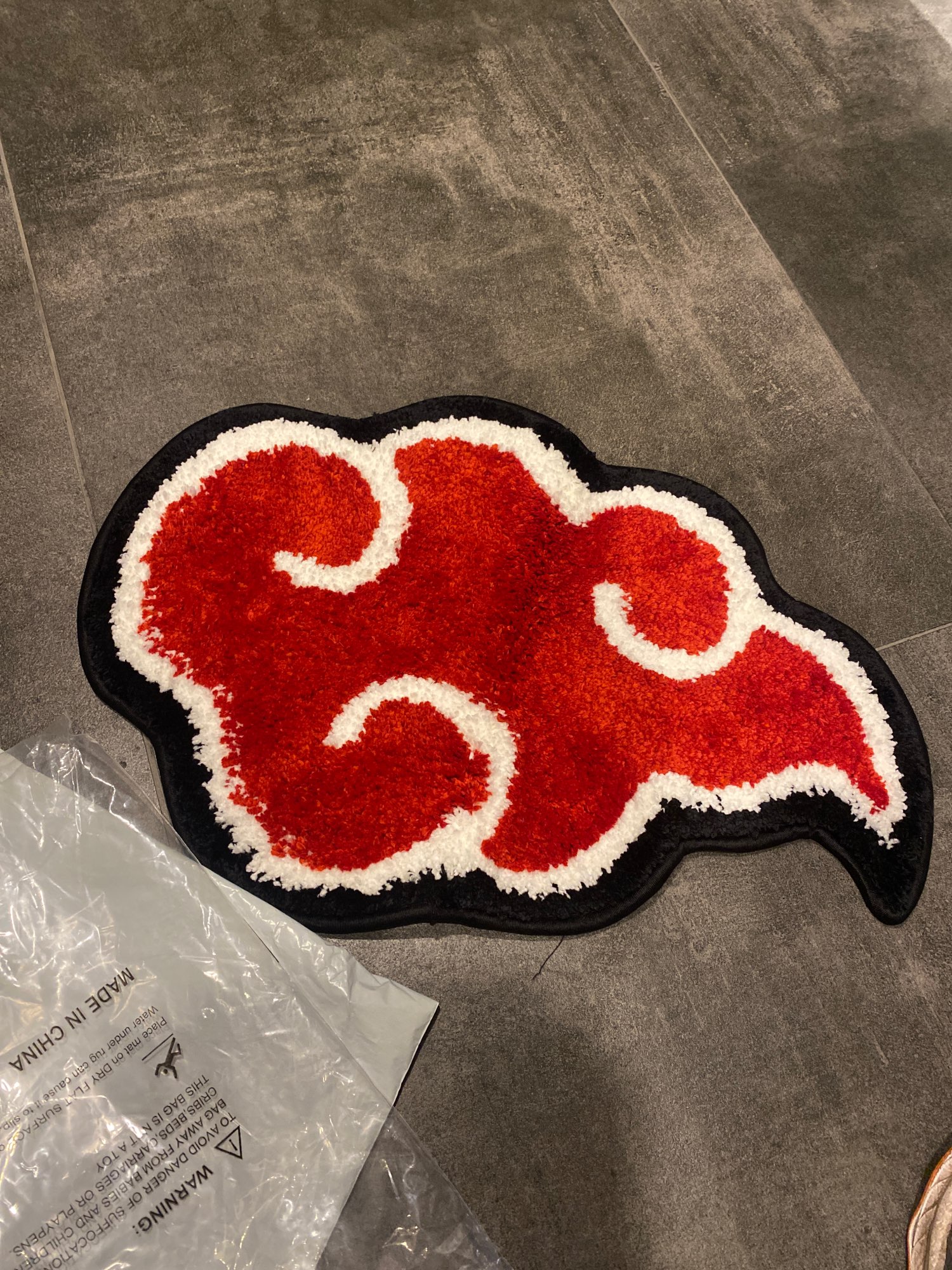 Japanese Anime Red Cloud Anti-Slip Doormat Mat photo review